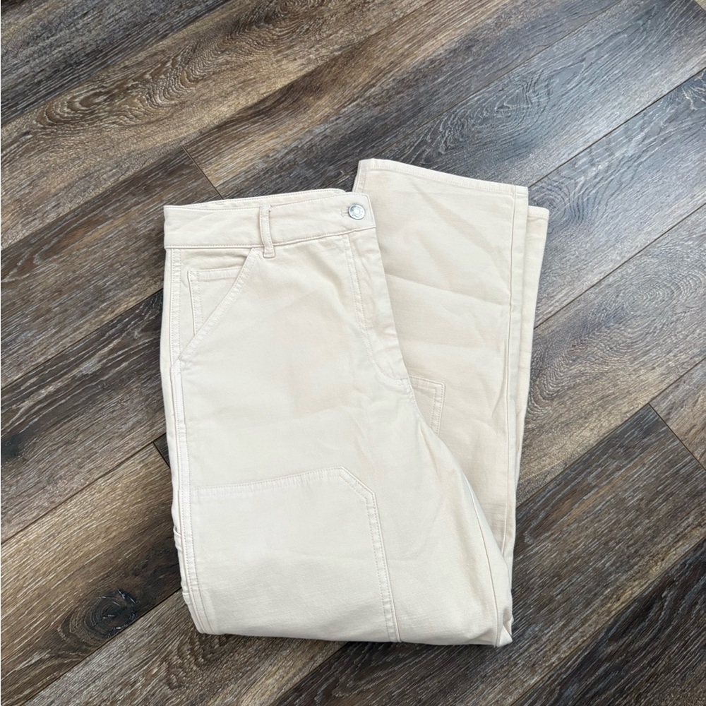 Aritzia Wilfred Free Mid Rise Modern Utility Pants Size 10 - Picture 12 of 14